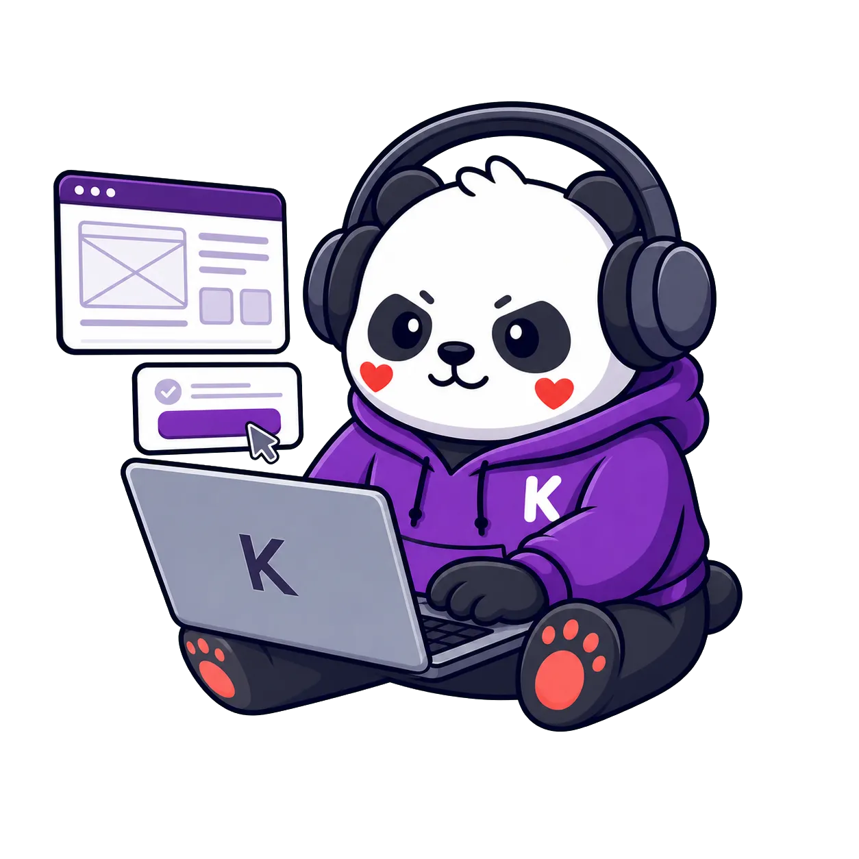 Kuma desarrollando un sitio web